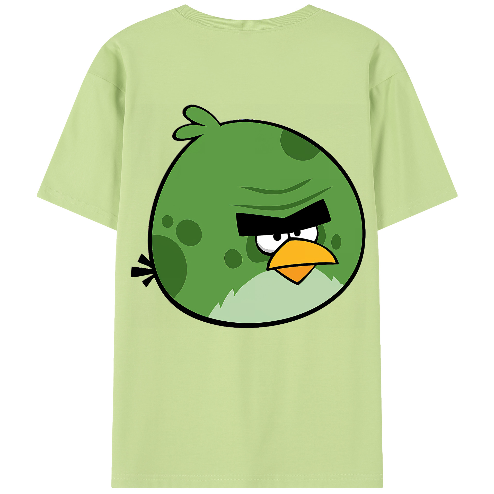 （画像用） Angry Birds アングリーバード 綿100％半袖Tシャツ（背面プリント）